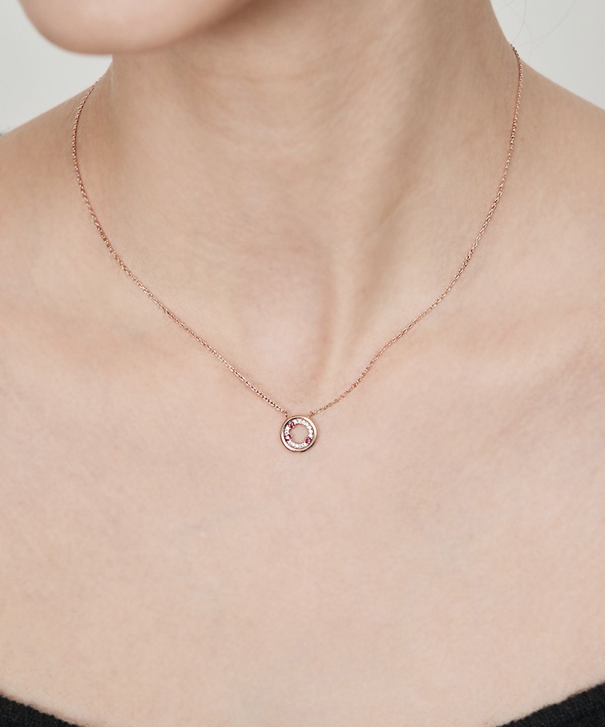 엘르주얼리(ELLEJEWELRY) 블루 포인트 목걸이 ELBRNN035