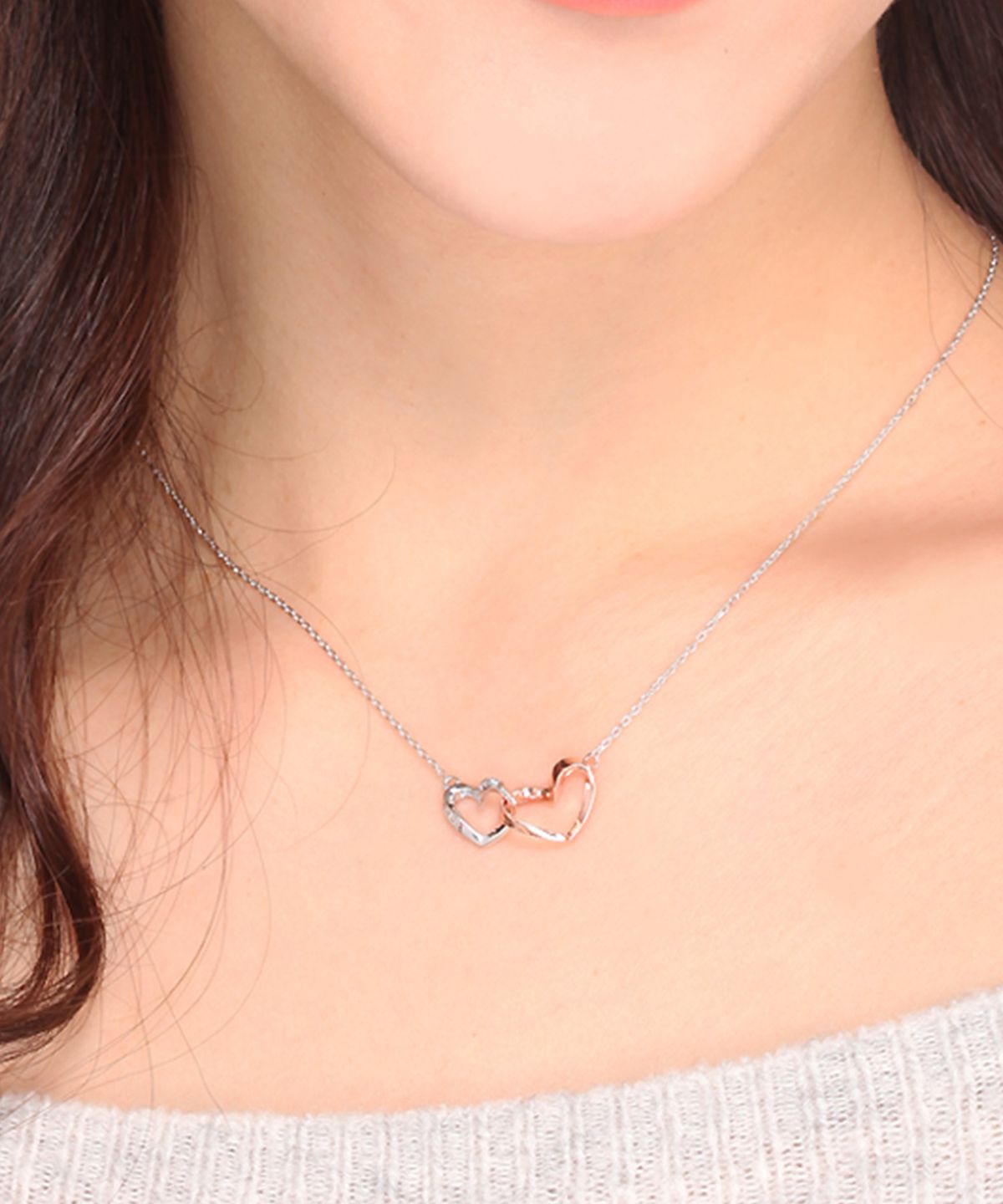 엘르주얼리(ELLEJEWELRY) 하트 매듭 목걸이 ELBRNN010