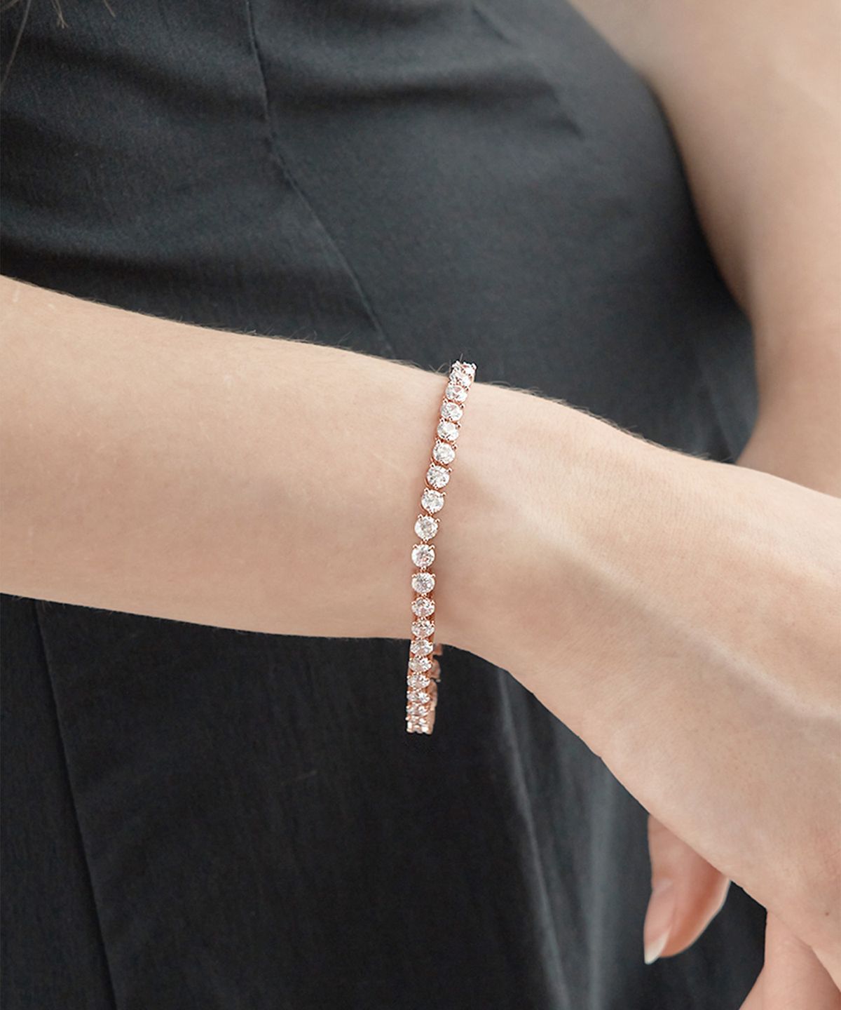 엘르주얼리(ELLEJEWELRY) 트윙클 테니스 팔찌 ELBRBB094