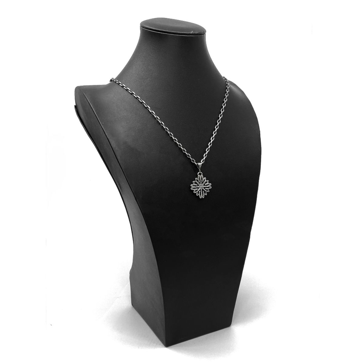 외사랑(OESALANG) 925silver CLOVER 목걸이 Textured