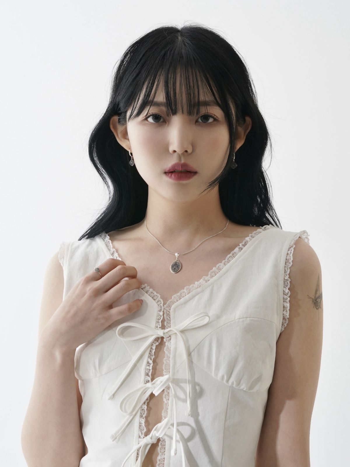 외사랑(OESALANG) CLOVER Protect 목걸이 Matte (Thin necklace)