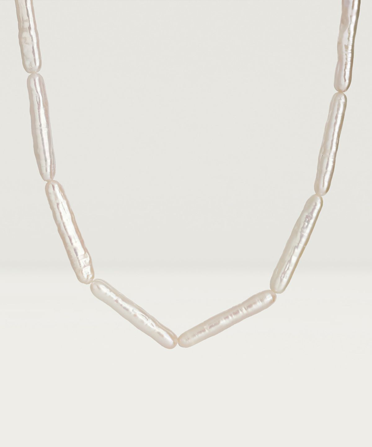 해로(HAERO) 14k 담수 스틱 진주 초커 목걸이