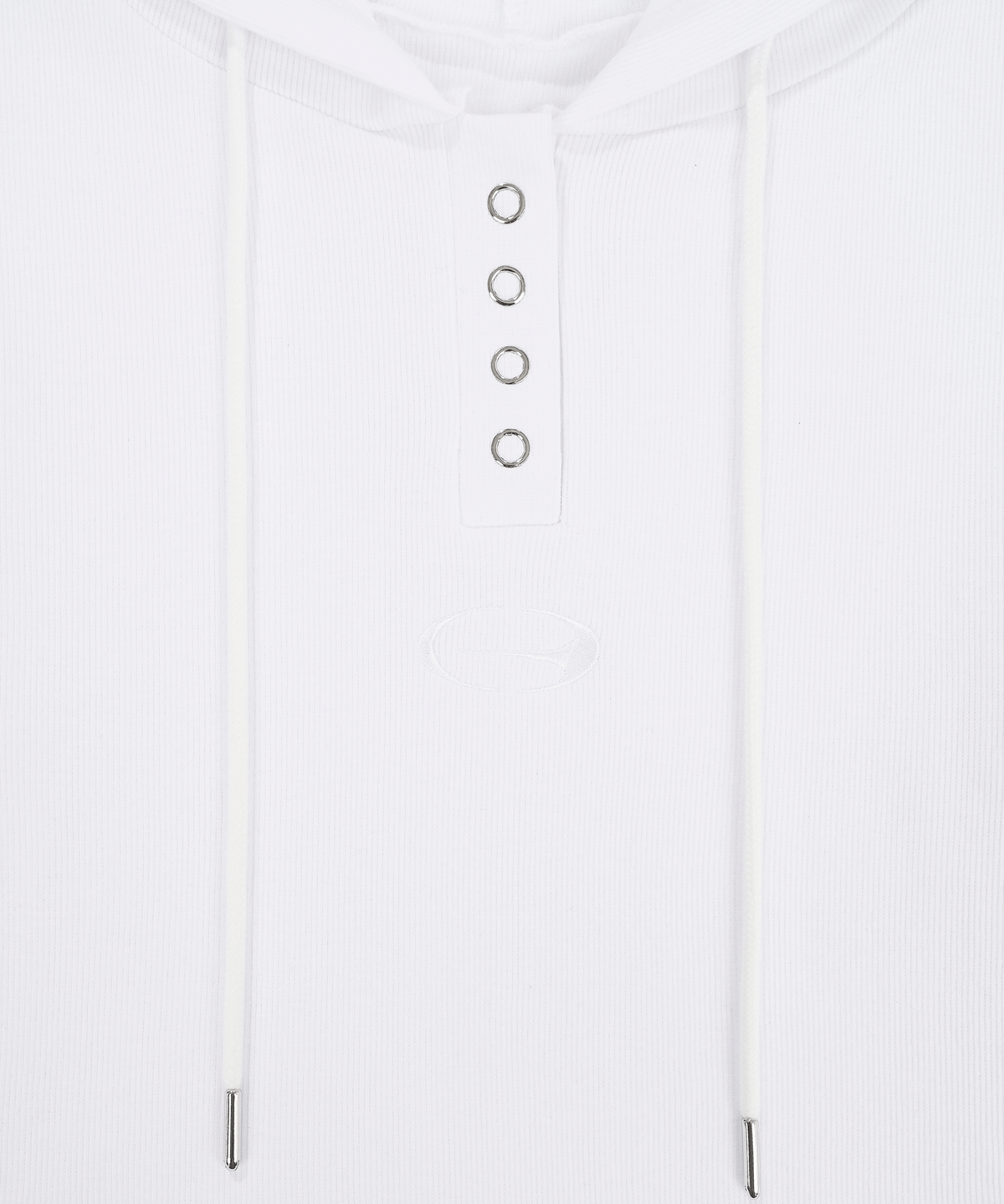 샴페인 블랭크 에스테틱(CHAMPAGNE BLANK AESTHETIC) BOLERO HOODIE WHITE