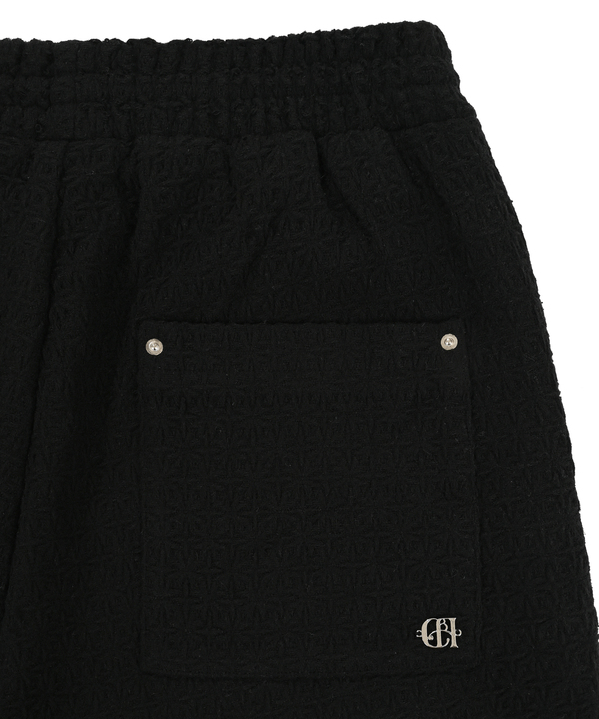 샴페인 블랭크 에스테틱(CHAMPAGNE BLANK AESTHETIC) BERMUDA PANTS BLACK