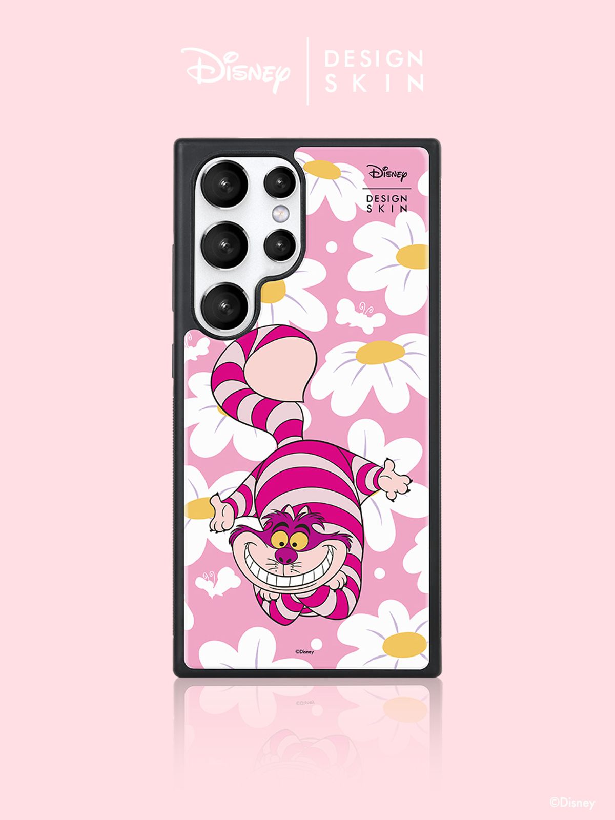 디자인스킨(DESIGNSKIN) 디즈니 에폭시 그래픽 케이스 - 플라워 체셔캣