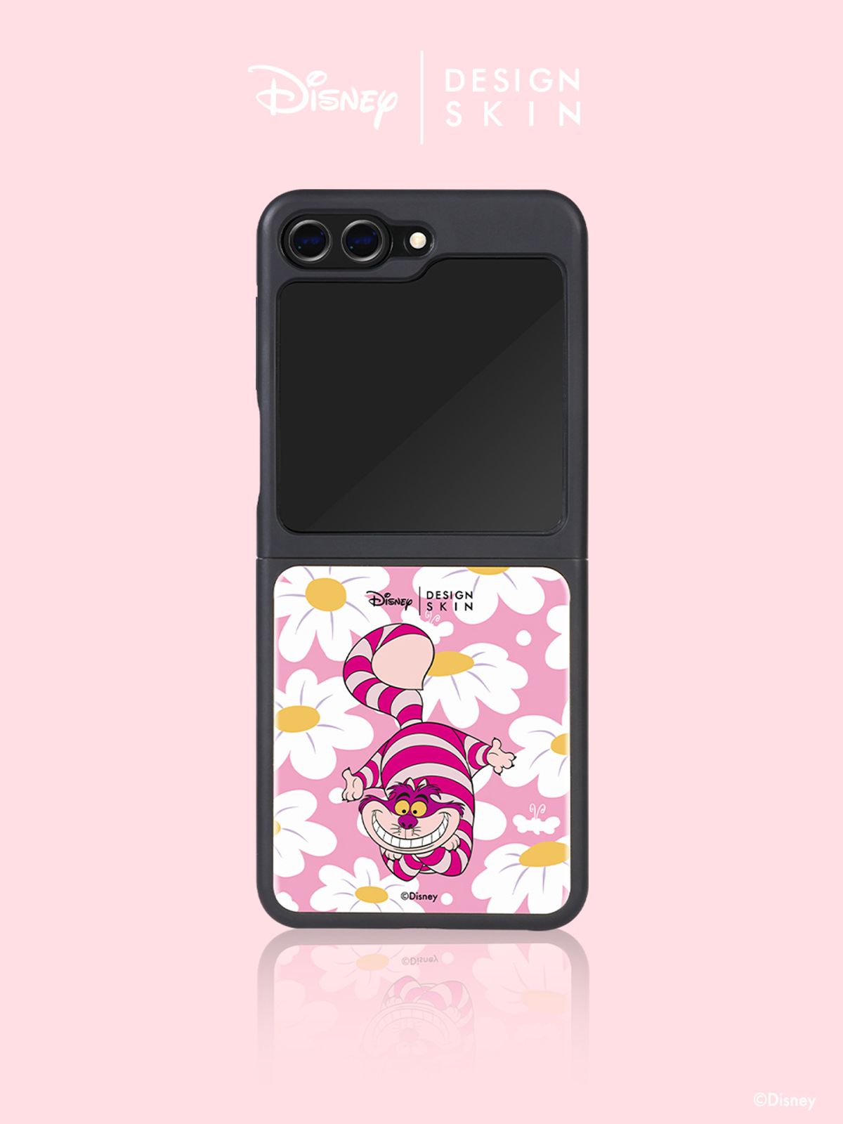 디자인스킨(DESIGNSKIN) 디즈니 에폭시 그래픽 케이스 - 플라워 체셔캣