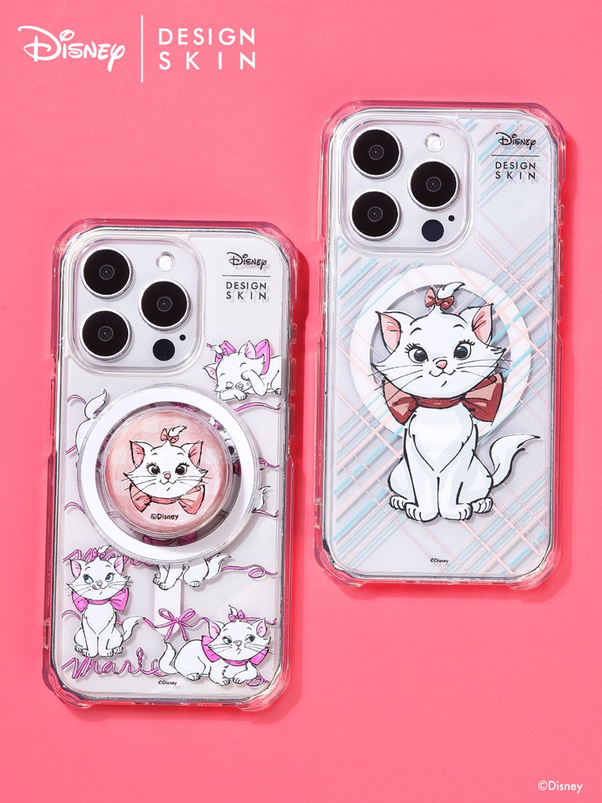 디자인스킨(DESIGNSKIN) 디즈니 맥세이프 그래픽 케이스 - 체크패턴 마리