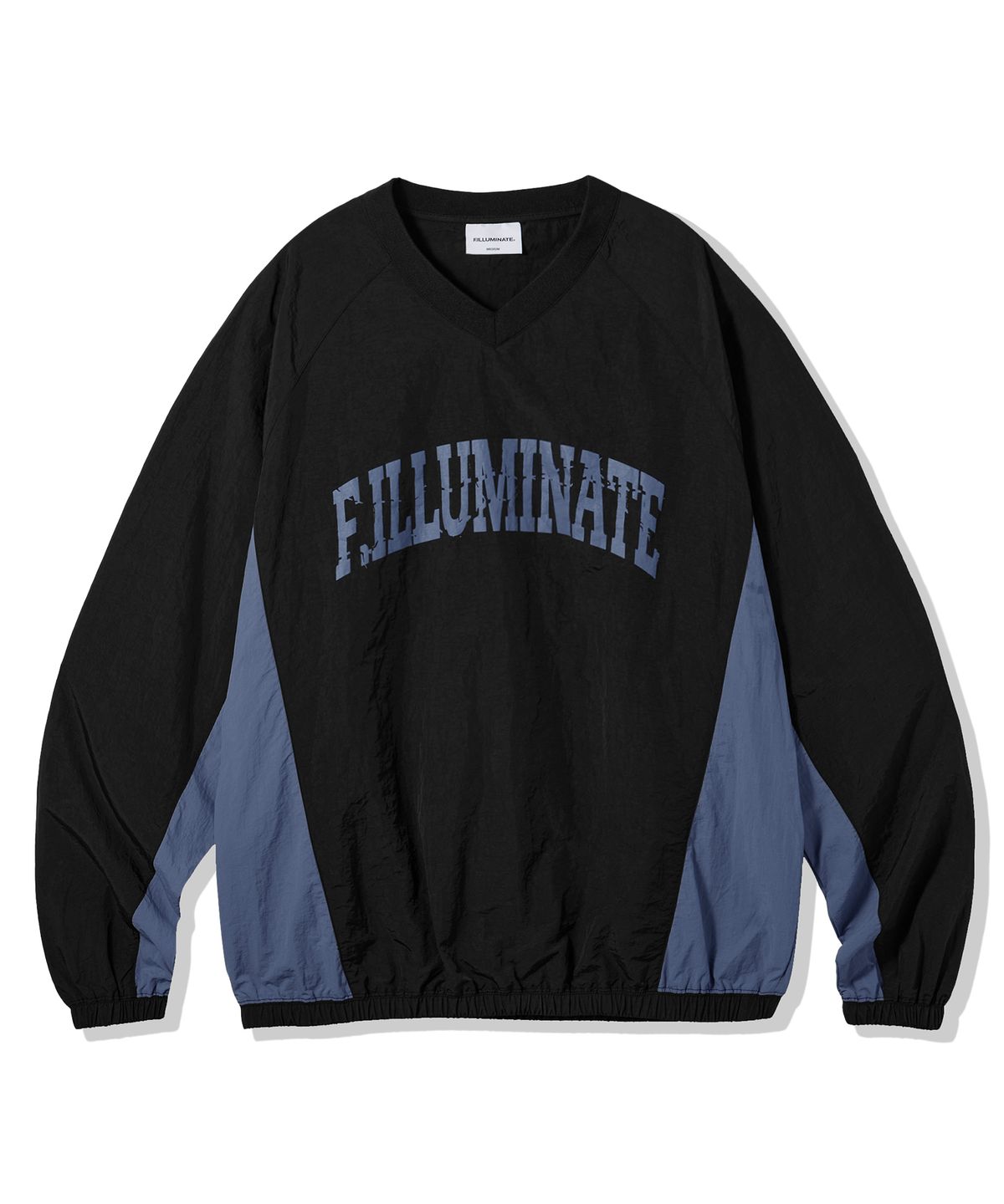 필루미네이트(FILLUMINATE) 나일론 크랙 아치 로고 스웨트 셔츠-3Color