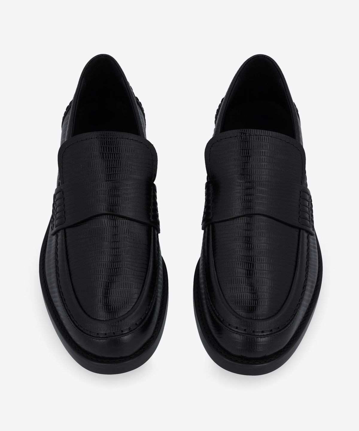 알렉산더 맥퀸(ALEXANDER McQUEEN) 레더 로퍼 - 블랙 / 794476WIFS01000
