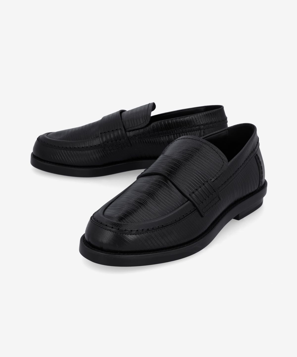 알렉산더 맥퀸(ALEXANDER McQUEEN) 레더 로퍼 - 블랙 / 794476WIFS01000