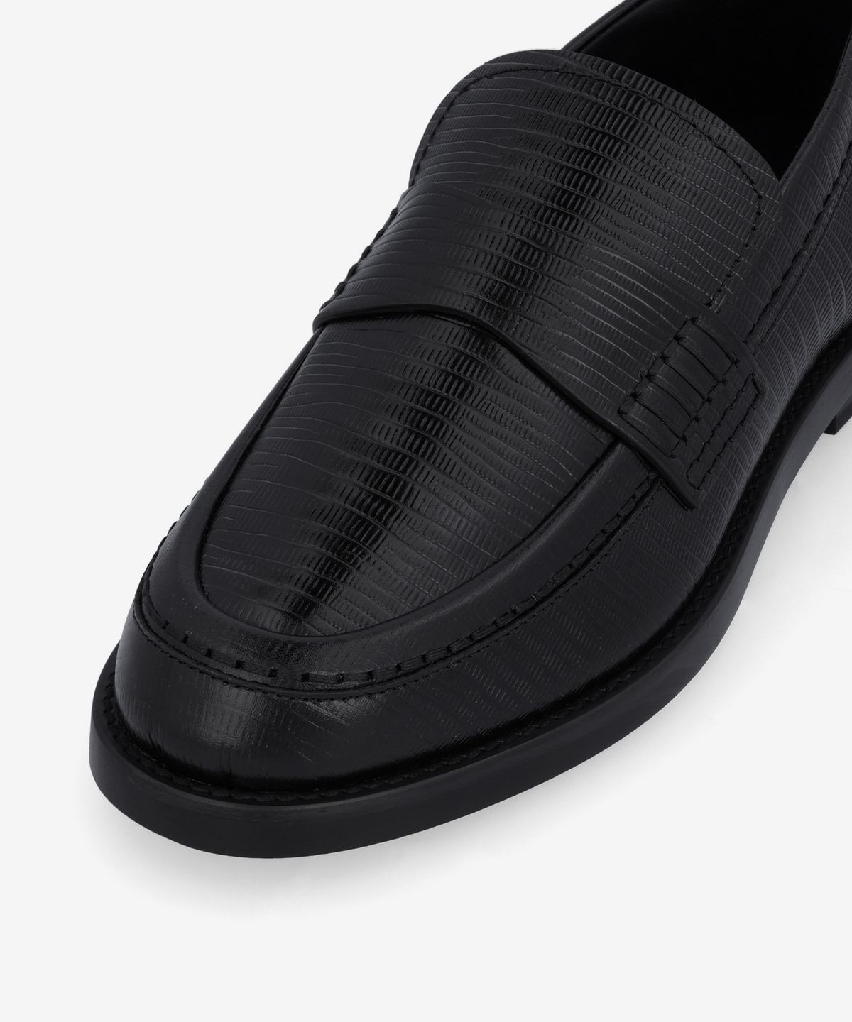 알렉산더 맥퀸(ALEXANDER McQUEEN) 레더 로퍼 - 블랙 / 794476WIFS01000