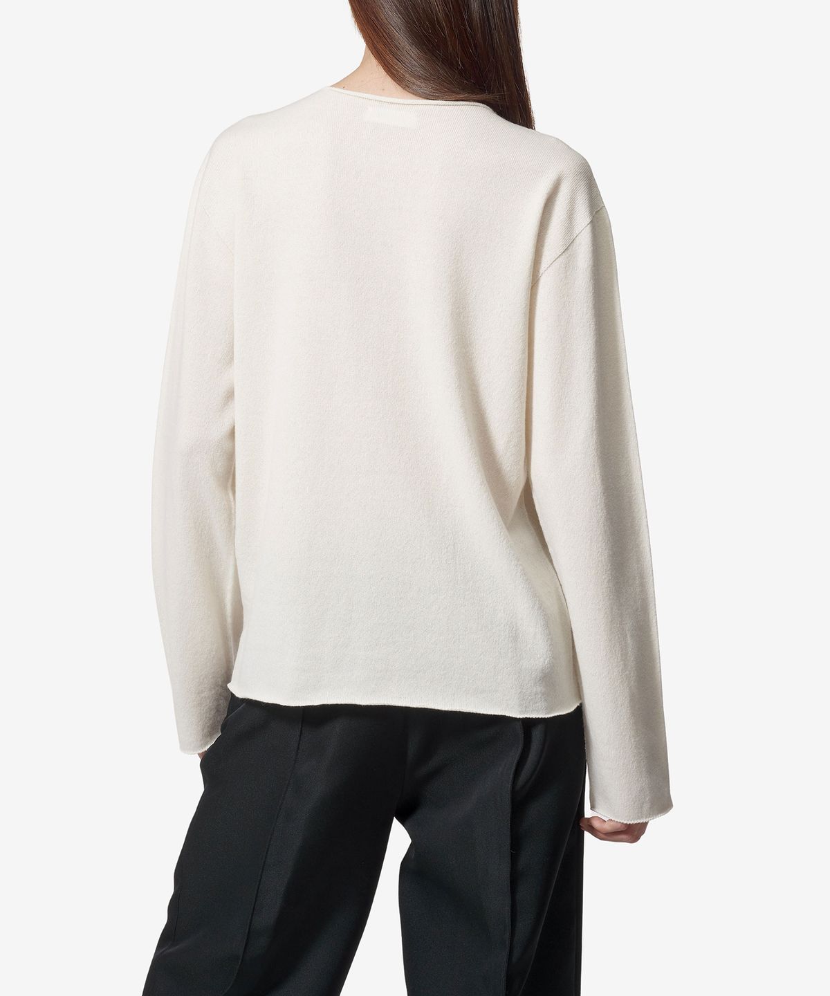 질 샌더(JIL SANDER) 롱 슬리브 니트 - 네추럴 / J40GP0003J13204104