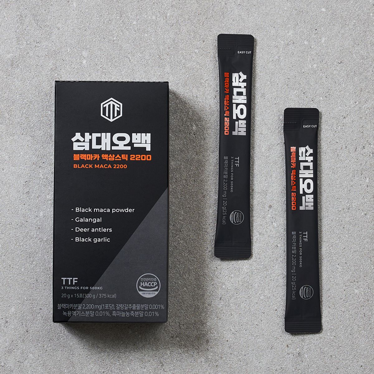 삼대오백(SAMDAE500) 블랙마카 액상스틱 2200 20g X 15포