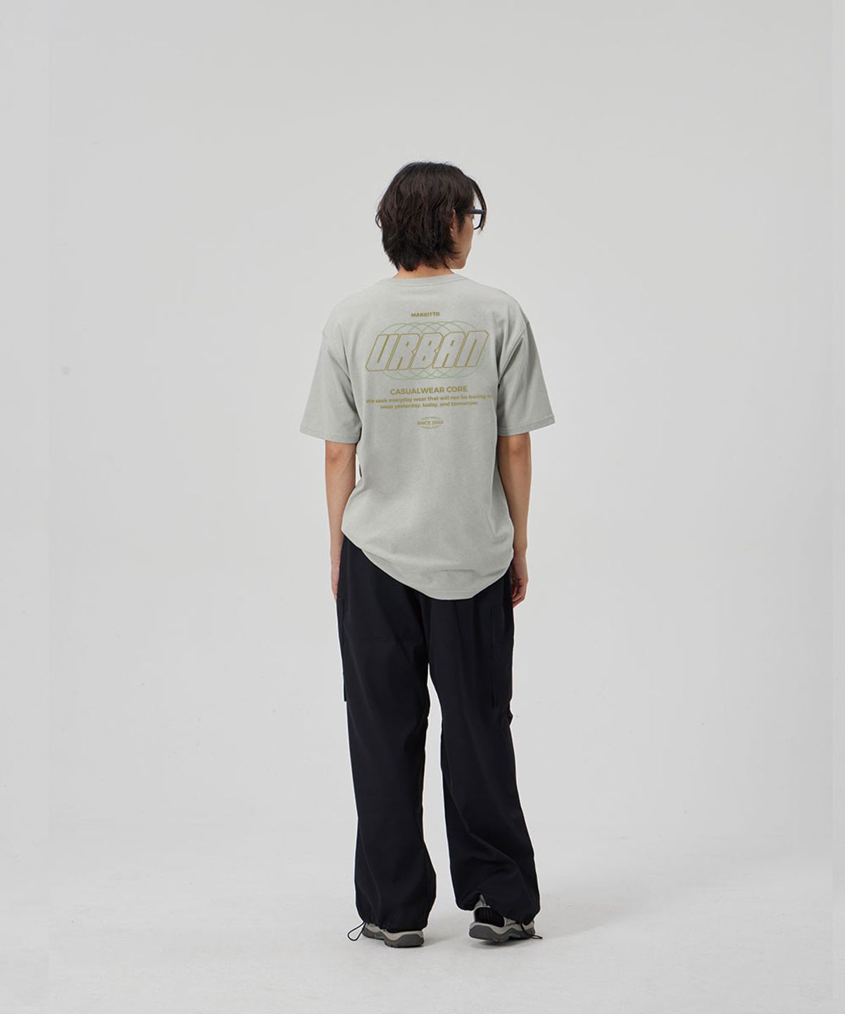 메이킷투(MAKEITTO) [URBAN LETTERING] CREW NECK TEE_MINT