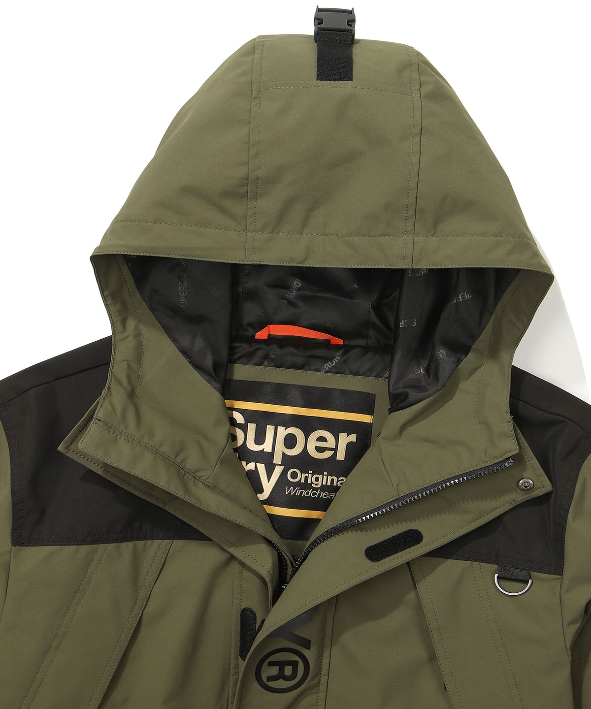 슈퍼드라이(SUPERDRY) 시그니처 윈드치터 자켓 카키