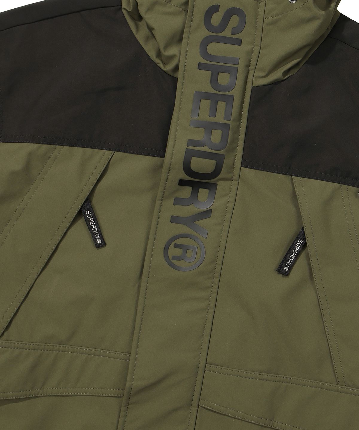 슈퍼드라이(SUPERDRY) 시그니처 윈드치터 자켓 카키