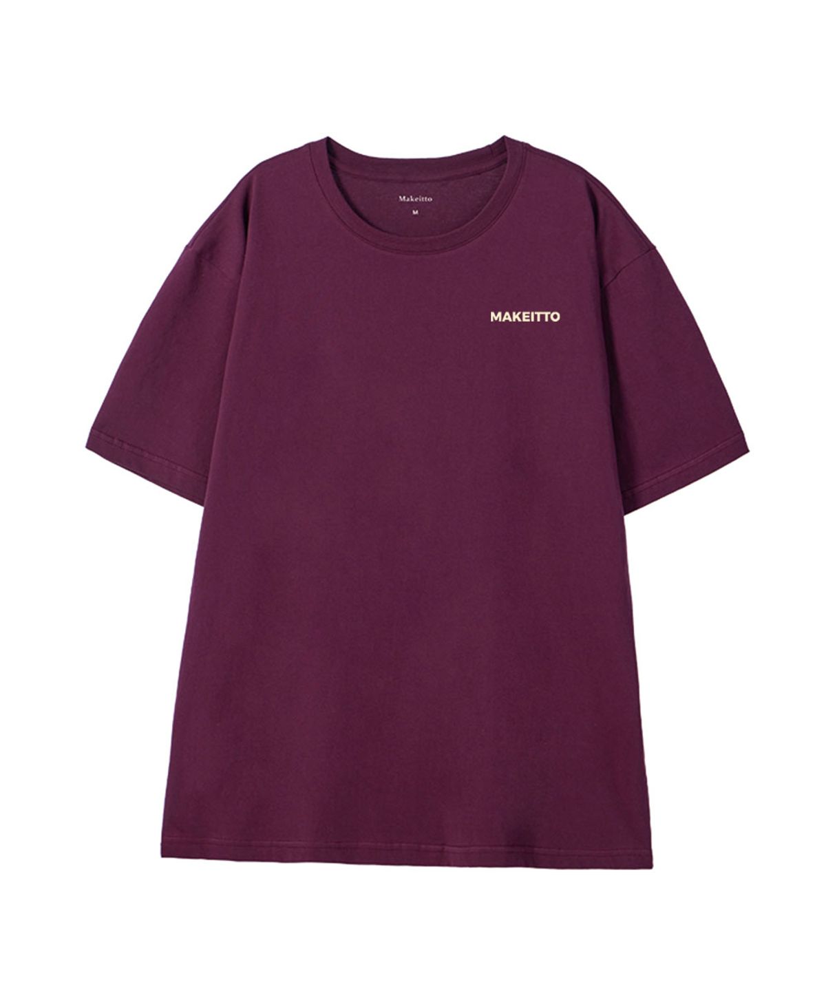 메이킷투(MAKEITTO) [URBAN LETTERING] CREW NECK TEE_WINE