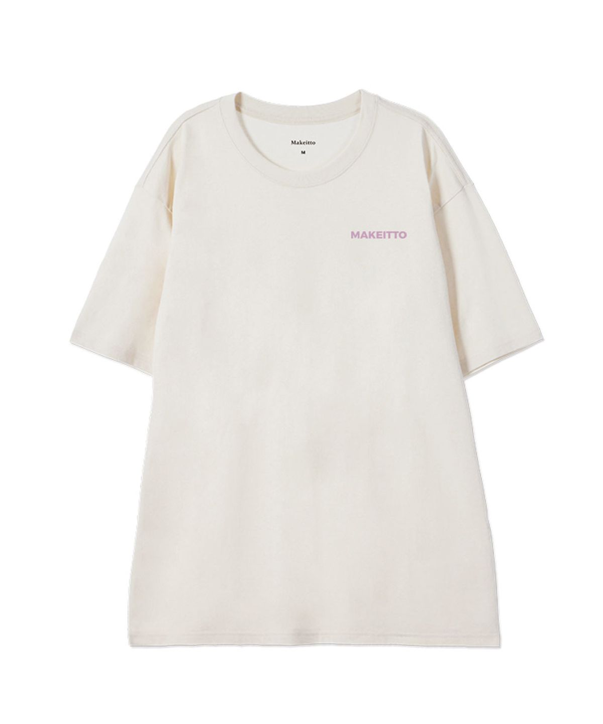 메이킷투(MAKEITTO) [URBAN LETTERING] CREW NECK TEE_CREAM