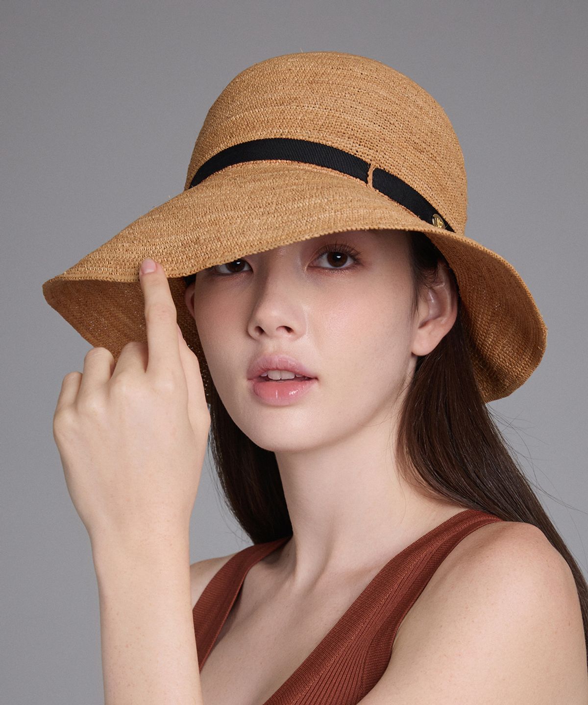 화이트샌즈(WHITE SANDS) 라피아 버킷햇 마케나 (3 colors)
