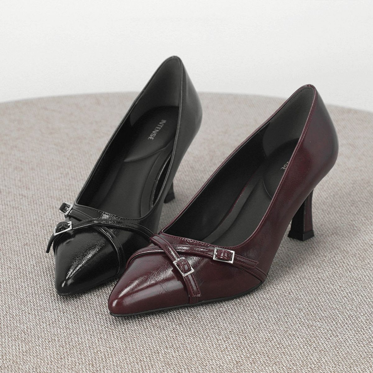 엘칸토(ELCANTO) 인텐스 여성 스트랩 펌프스 7cm LCWD32I439