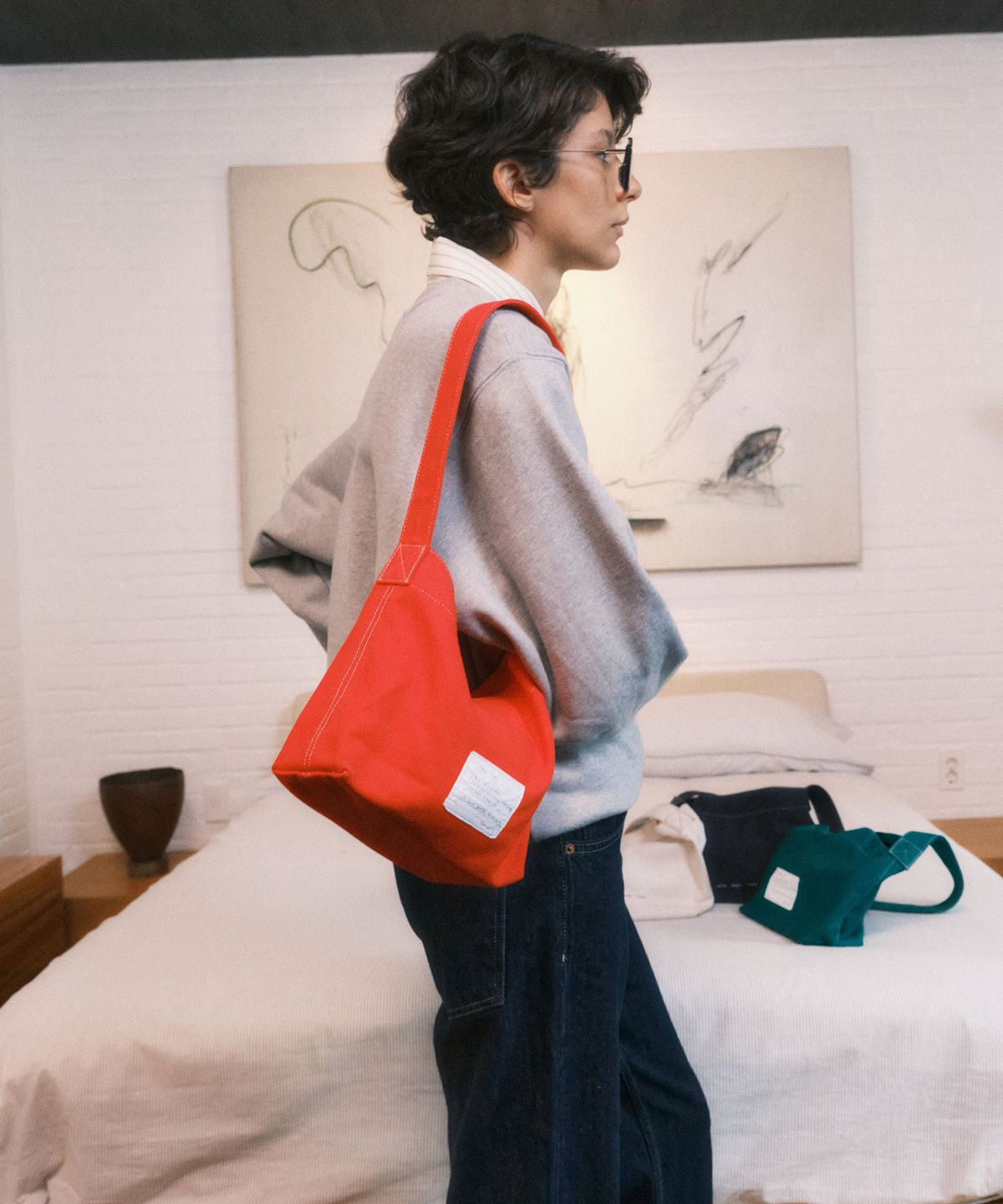투에투아(TUETTOI) Vintage Canvas Daily Bag 4COLOR