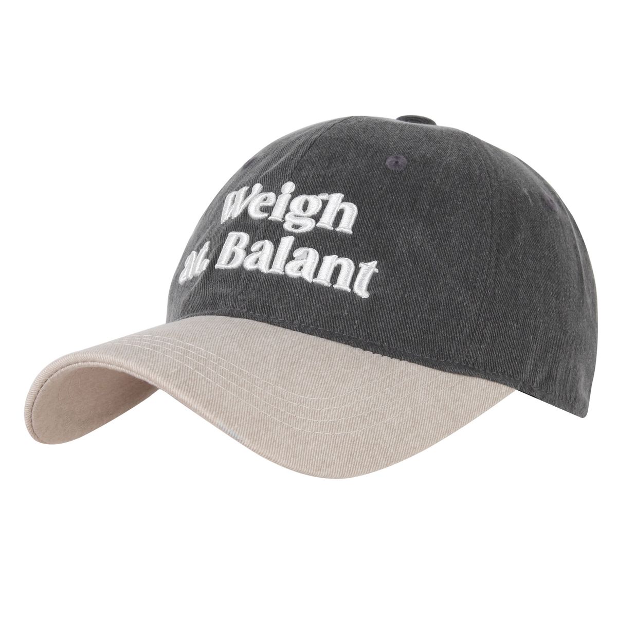 발란트(BALANT) 2-Tone Washed  Ball Cap [Charcoal]