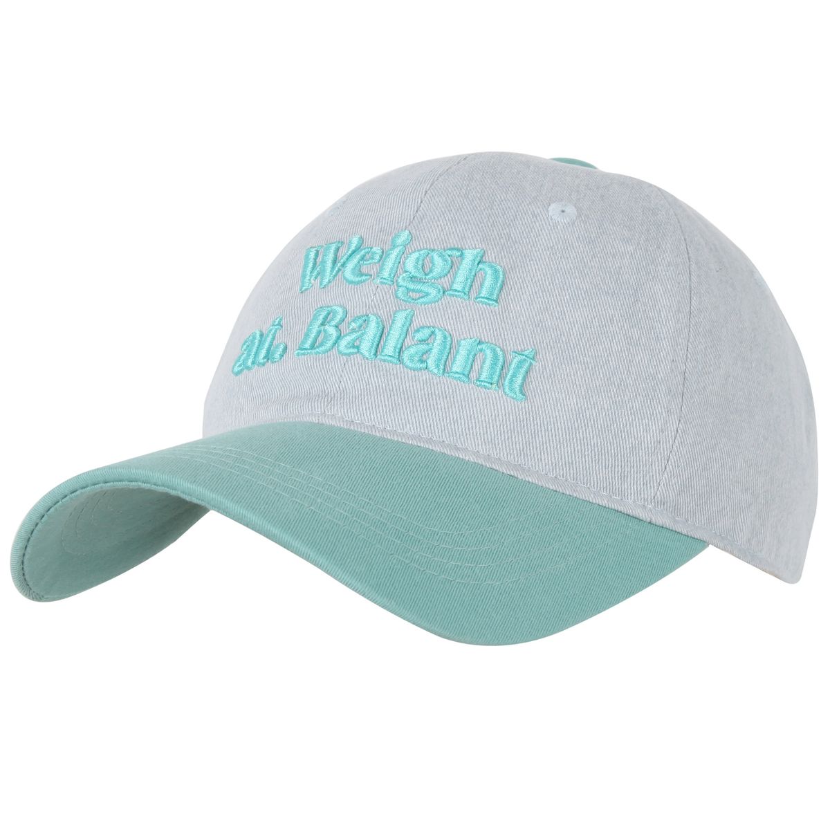 발란트(BALANT) Denim Embroidery Ball Cap [Mint]