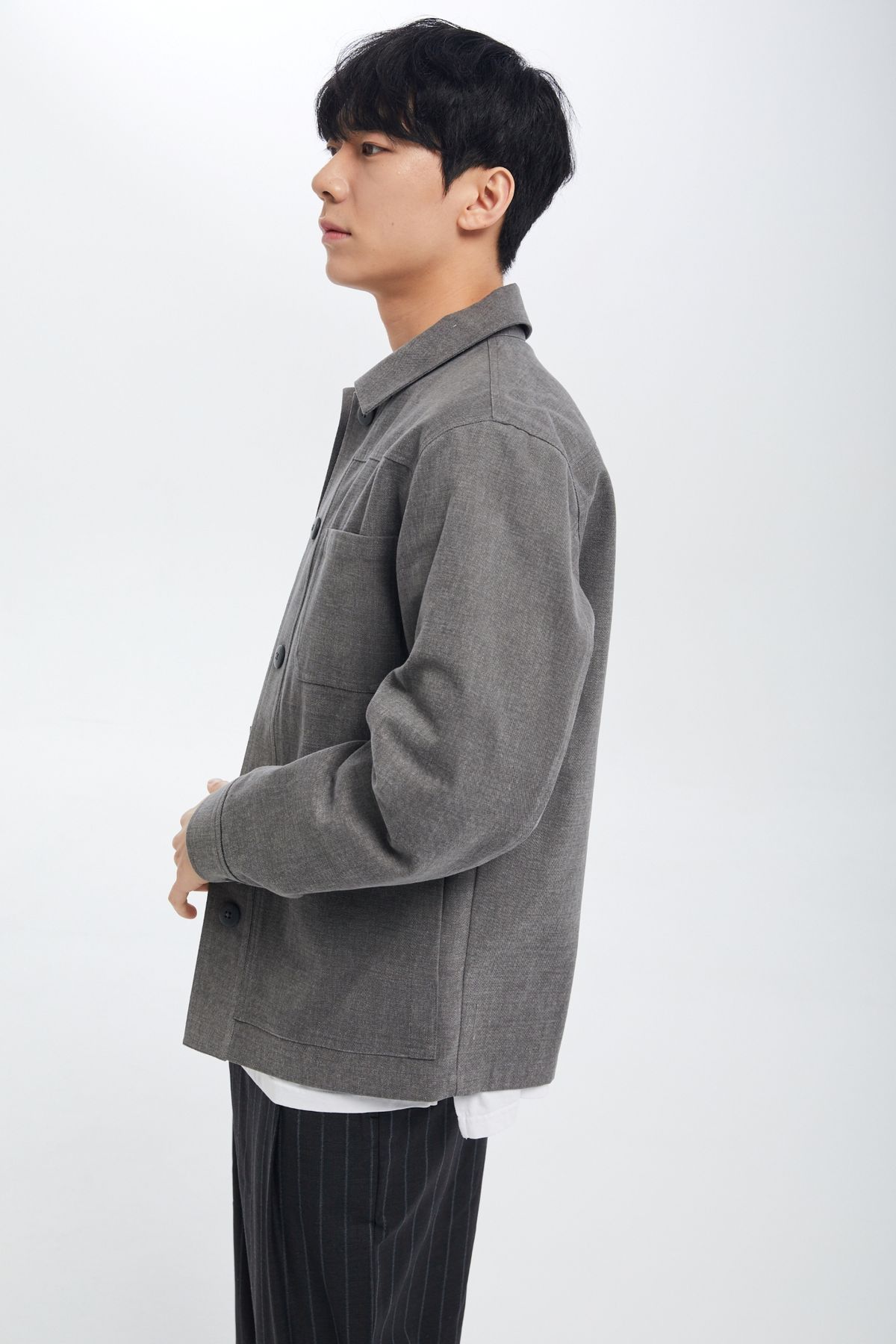 셀피시어펙션(SELFISHAFFECTION) Marais Jacket (Charcoal Grey)