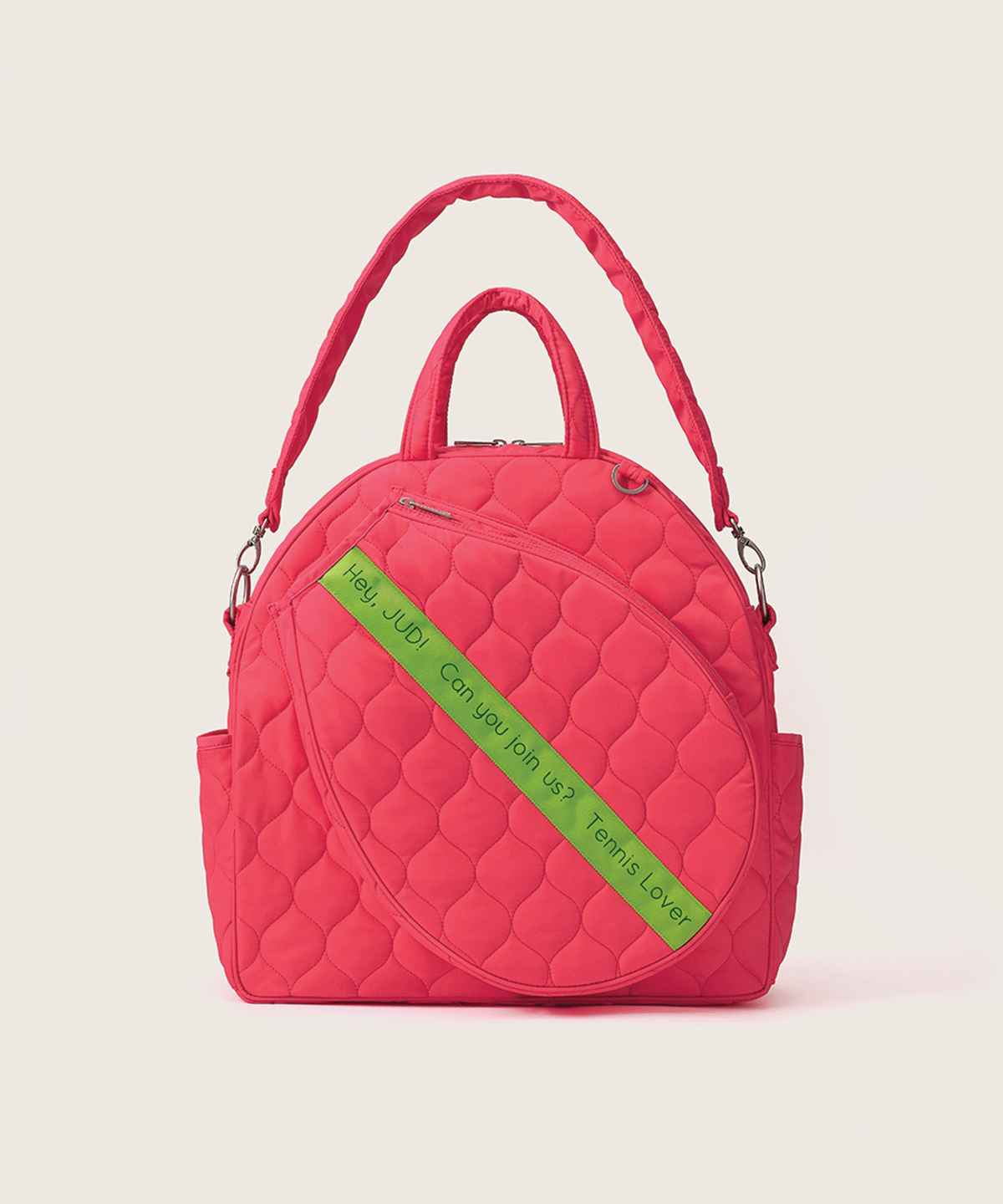 헤이쥬드(HEYJUD) Mate Tennis Bag 메이트 테니스 가방 (Sera Magenta _ 라임 )