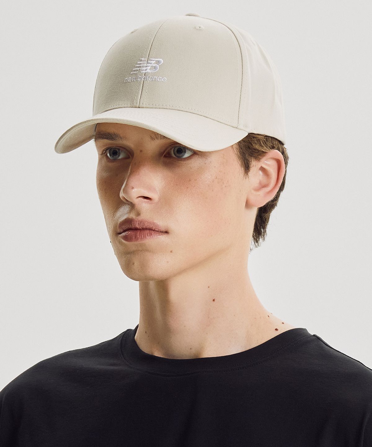 뉴발란스(NEW BALANCE) NBGDGF1101 / 스택트로고 스트럭쳐 볼캡 (BEIGE)