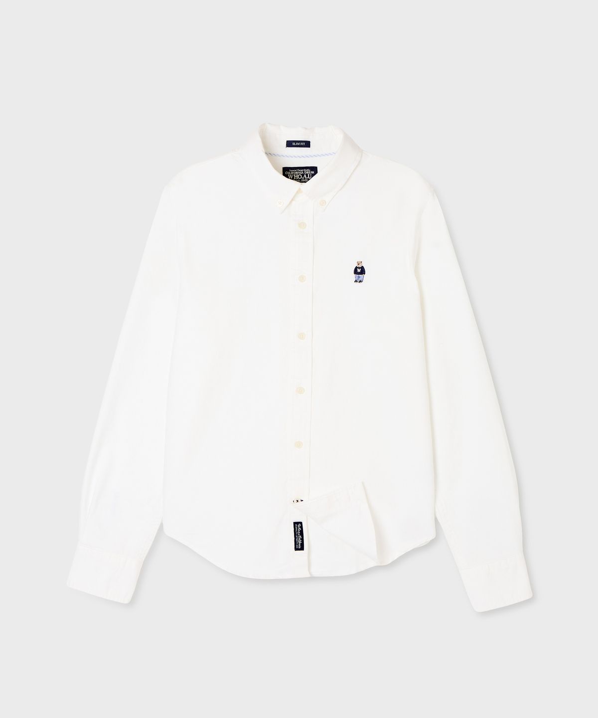 후아유(WHO.A.U) Steve Oxfort Shirts(Slim Fit) / WHYWG3821F