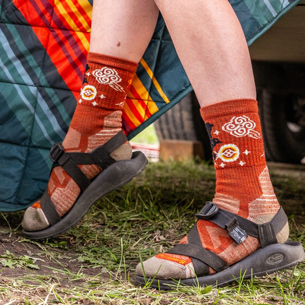 스마트울(SMARTWOOL) W Hike  Light Cushion Guardianofthe Skies Crew Socks