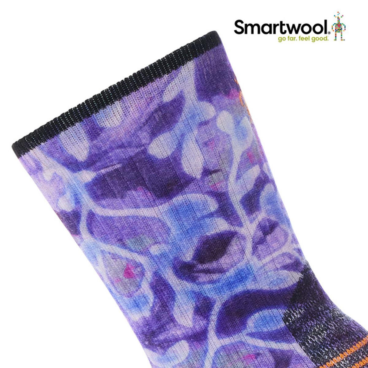 스마트울(SMARTWOOL) W Hike  Light Cushion Floral Print Crew Socks