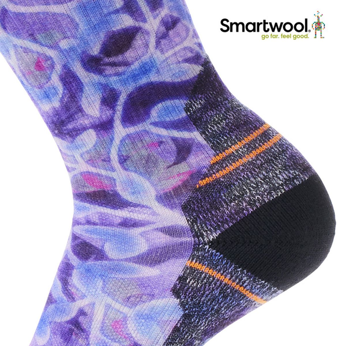 스마트울(SMARTWOOL) W Hike  Light Cushion Floral Print Crew Socks