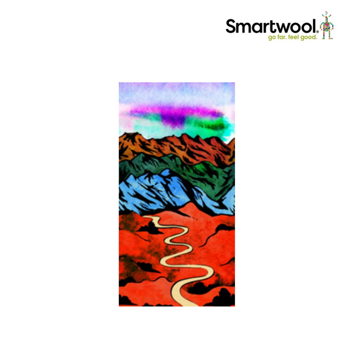 스마트울(SMARTWOOL) Trail Run Targeted Cushion Singletrack Print Crew Socks