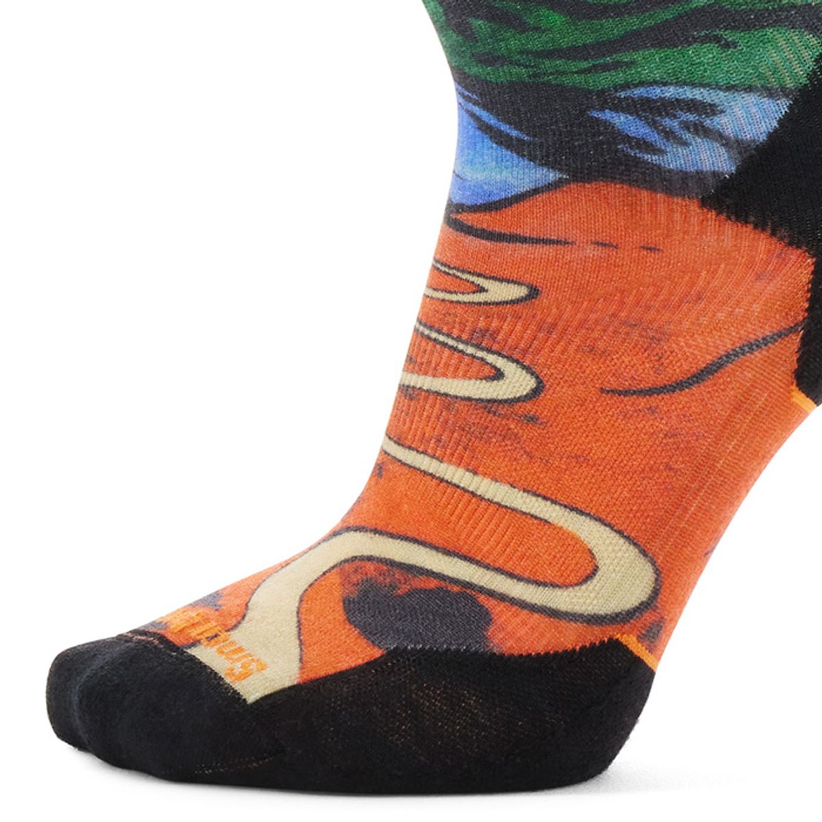 스마트울(SMARTWOOL) Trail Run Targeted Cushion Singletrack Print Crew Socks
