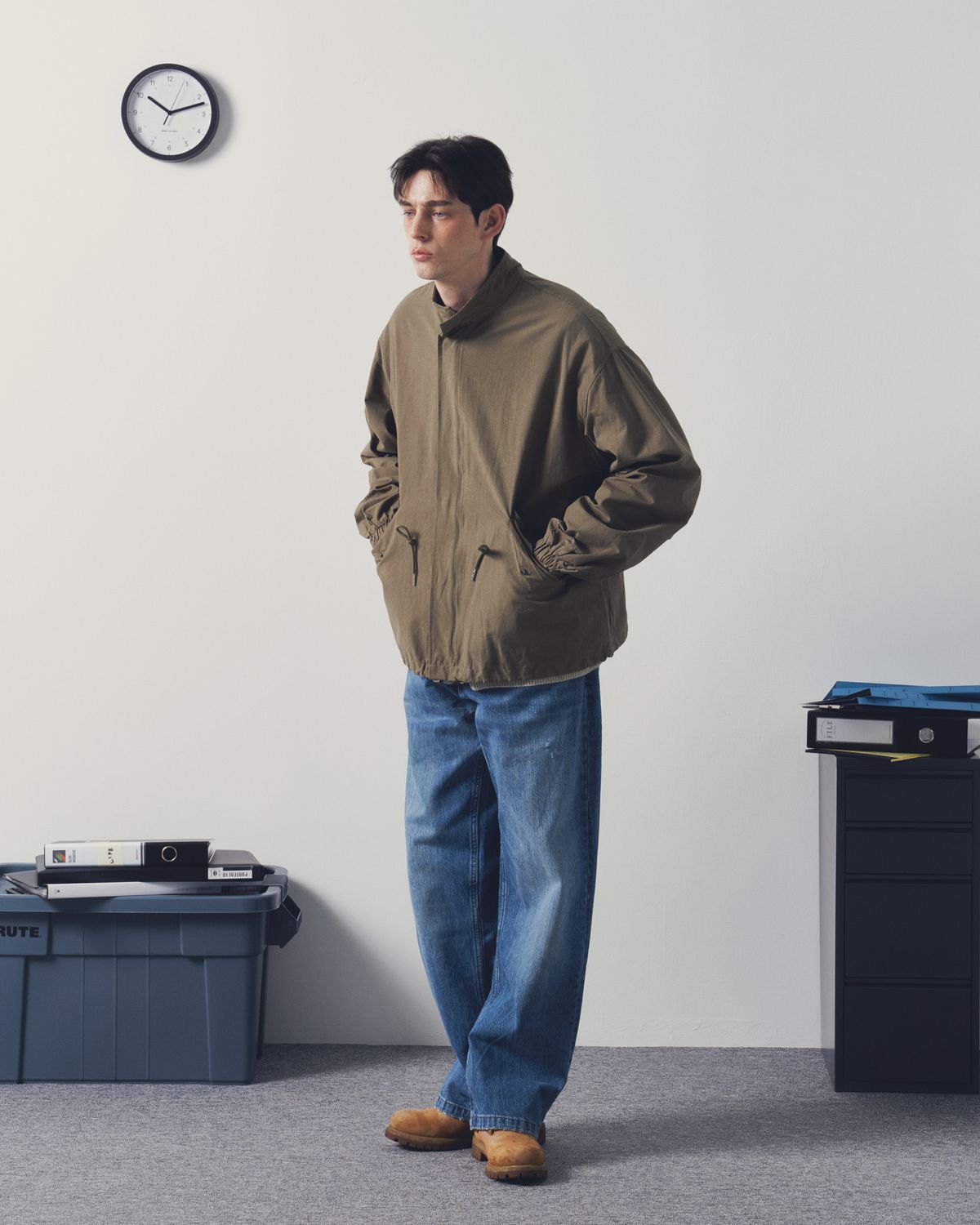 앤드어게인(ANDAGAIN) 트렌지셔널 숏 야상 (카키