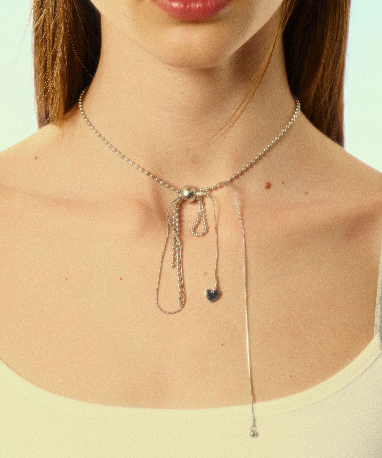 ★SENTIMENTS★ NO.508 [SILVER] NECKLACE MUSINSA | SENTIMENTS NO.508 [SILVER] NECKLACE