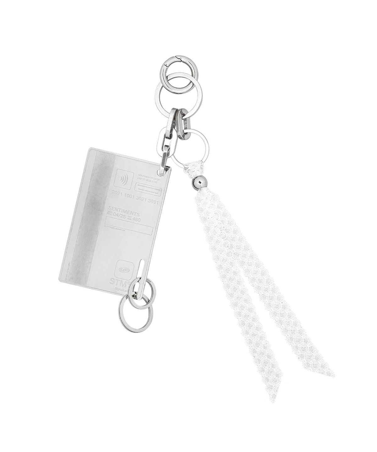 센티멍(SENTIMENTS) NO.527 [SILVER] STM SILVER CARD LACE KEY RING