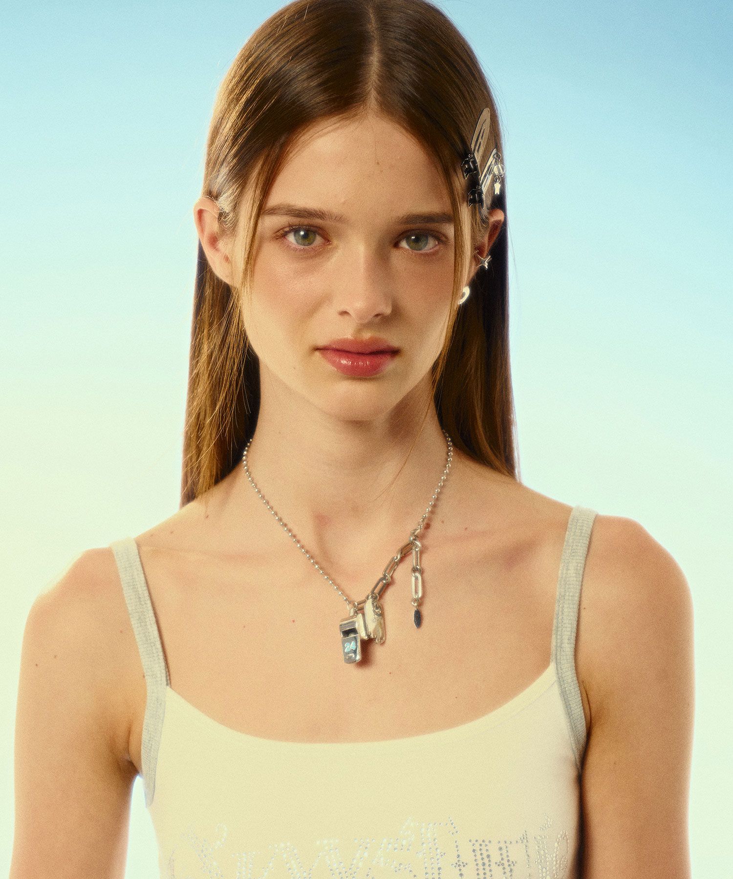 ★SENTIMENTS★ NO.553 [SILVER BLUE] 24 COLOR WHISTLE NECKLAC MUSINSA公式 | SENTIMENTS NO.553 [SILVER BLUE] 24 COLOR