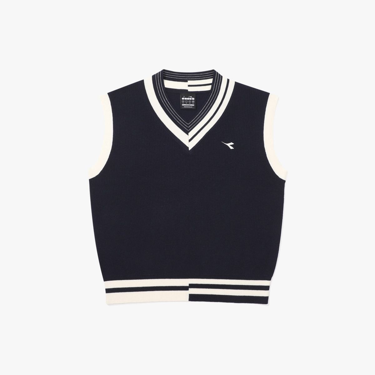 디아도라(diadora) 코지 니트 베스트 우먼 NAVY
