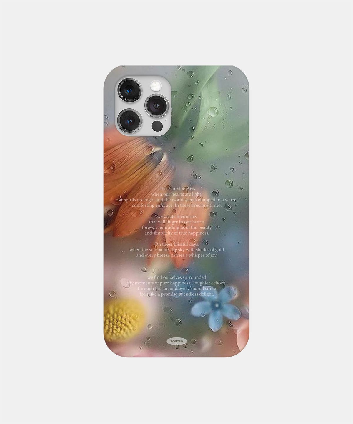 소유템(SOUTEM) Drizzling Flower Phone Case_Hard