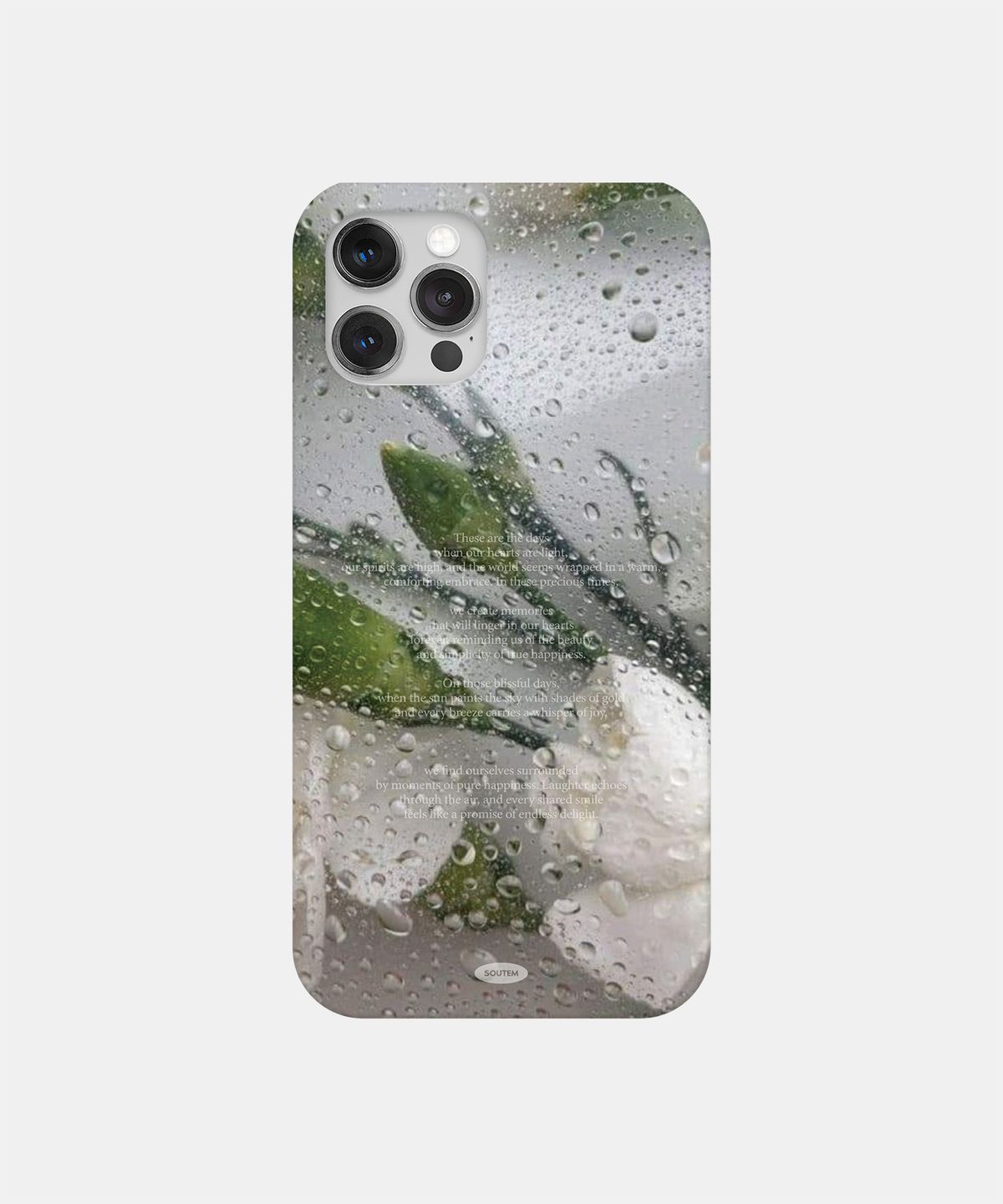 소유템(SOUTEM) Drizzling Flower Phone Case_Hard