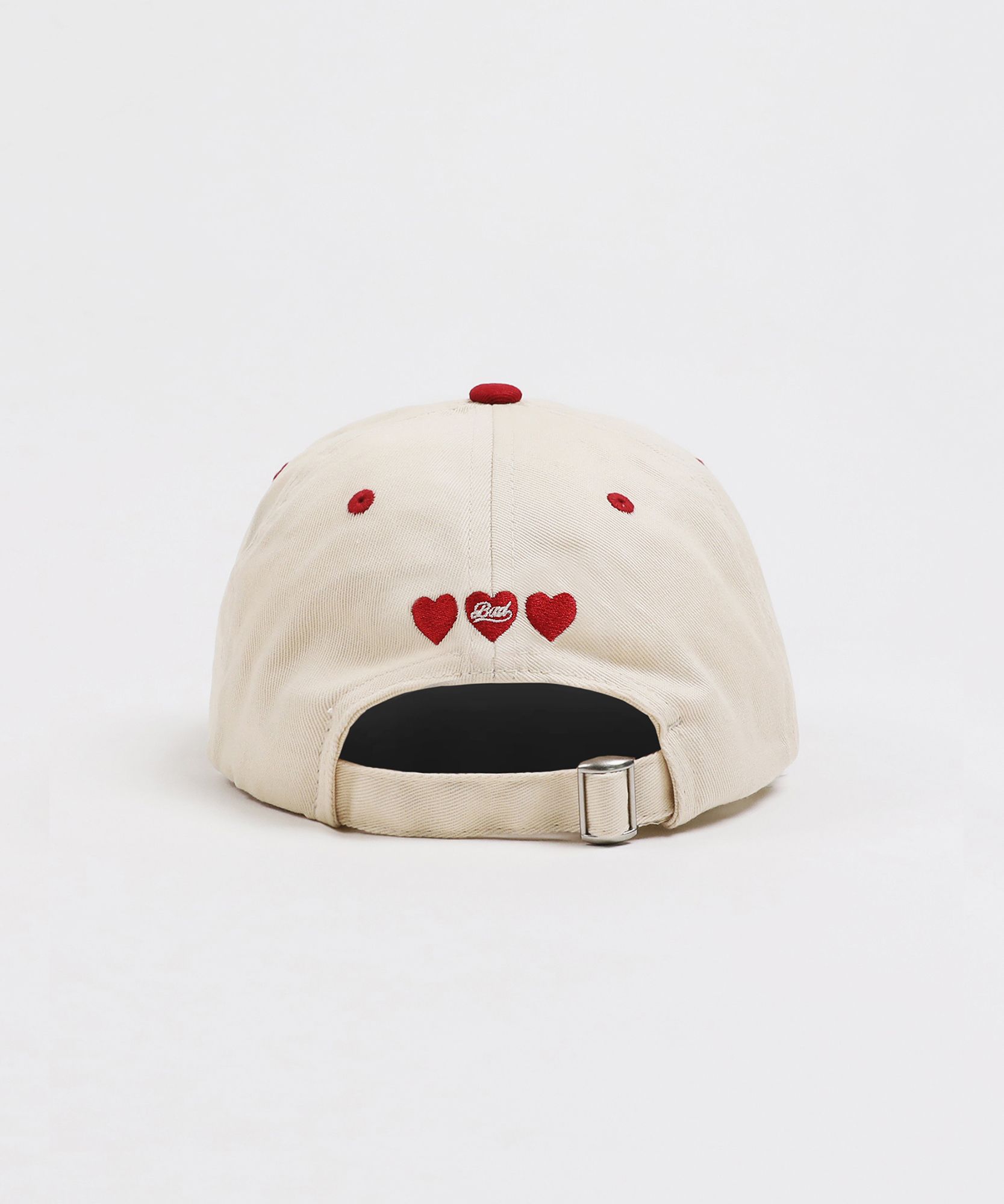 MUSINSA | BADBLOOD Bad Cursive Logo Ball Cap - Red