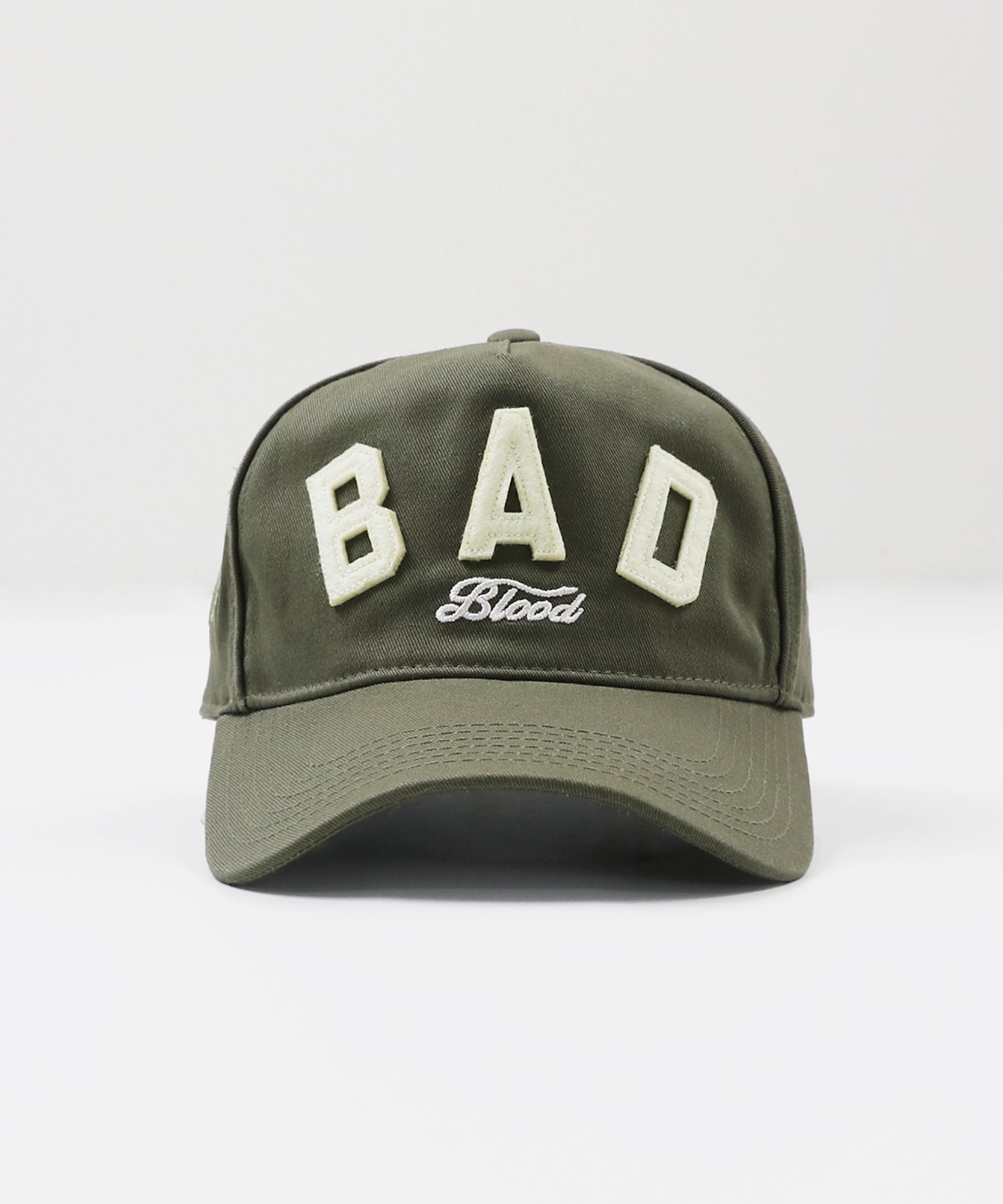 MUSINSA | BADBLOOD Bad Bold Logo Ball Cap - Khaki