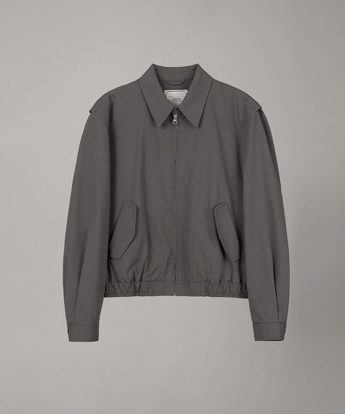 오버듀플레어(OVERDUEFLAIR) SOFT COTTON BLOUSON_CHARCOAL
