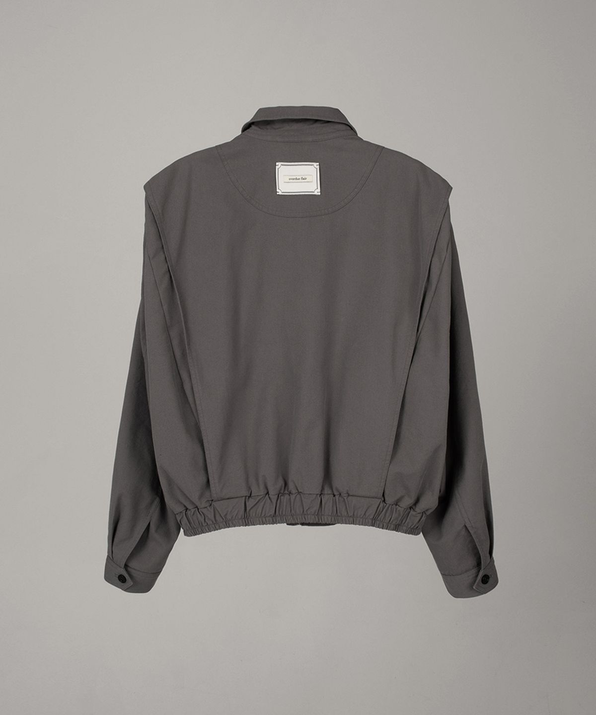 오버듀플레어(OVERDUEFLAIR) SOFT COTTON BLOUSON_CHARCOAL