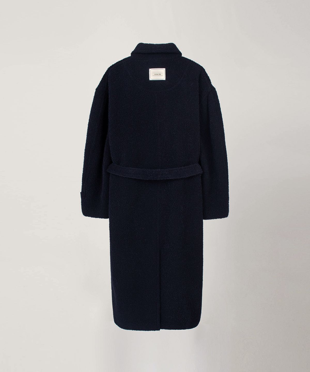 오버듀플레어(OVERDUEFLAIR) ALPACA BELTED DOUBLE COAT_NAVY