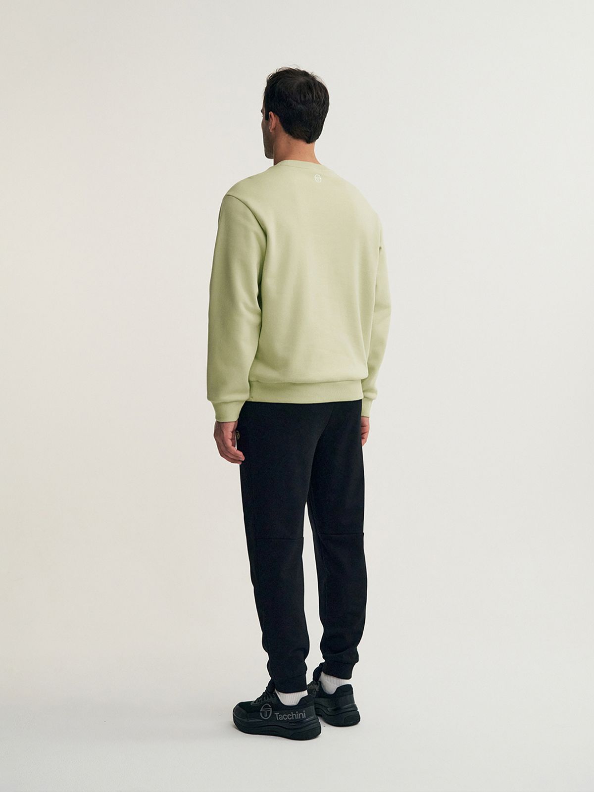세르지오 타키니(SERGIO TACCHINI) M 데일리 기모 빅로고 맨투맨 (Olive)