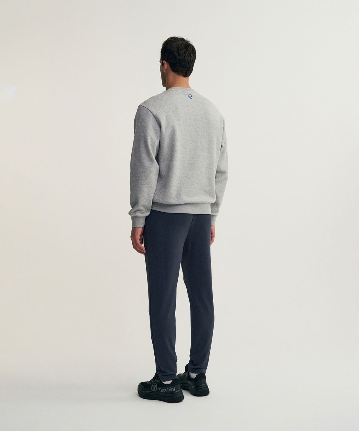 세르지오 타키니(SERGIO TACCHINI) M 데일리 기모 빅로고 맨투맨 (Melange Grey)